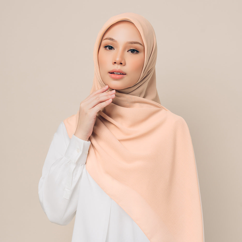 Suri Square in Frozen Peach – TudungPeople Brunei